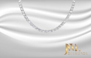 Round brilliant Diamond Necklace