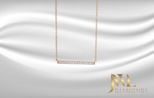 Diamond Bar Necklace Pendant