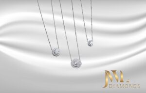 Diamond stud Pendants with Different Halos