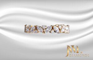 Marquise Shaped Eternity Band