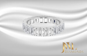 Pear shaped Diamond Eternity Band